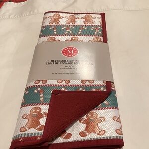 Martha Stewart Gingerbread Reversible Drying Mats - set of 2.